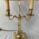Lucien Gau's gilded bronze water bottle lamp Directoire style, 20th century