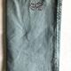 Old harvest tablecloth in linen and cotton tinted in steel blue