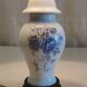 Table lamp in porcelain with floral decoration - mid 20th century.