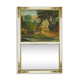 Large Louis XVI style trumeau mirror, 2nd half of the 19th century