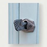 Antique celadon glass Parisian wardrobe H162