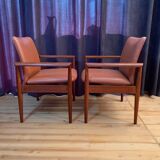 Set of six Diplomat armchairs, model 209 by Finn Juhl, Cado, 1960s