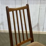 Suite de 4 chaises en teck des années 70