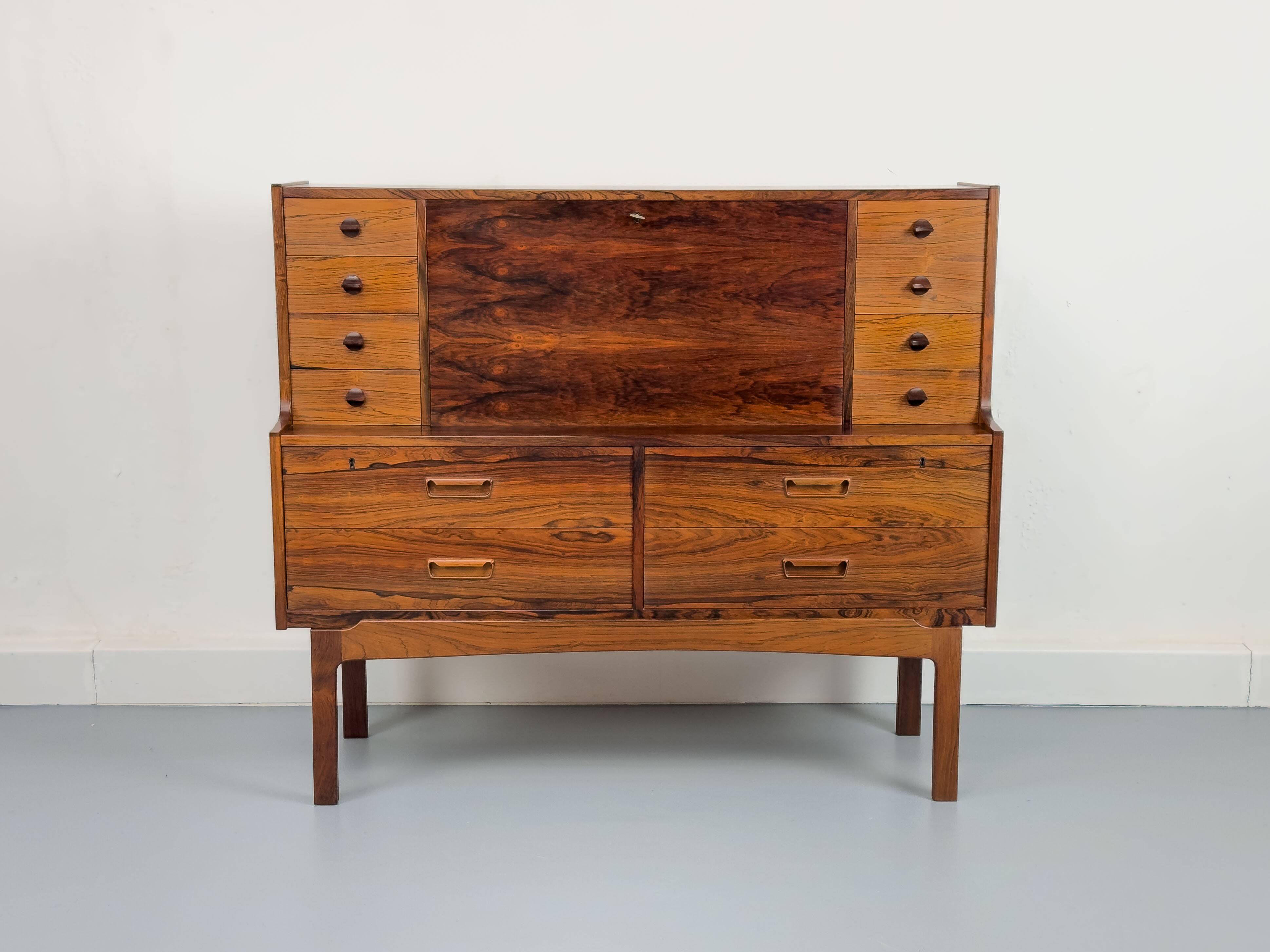 Bureau Secrétaire Mid Century par Arne Wahl Iversen pour Vinde Møbelfabrik, 1960s