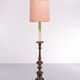 Italian gilded wood rococo floor lamp 1950s