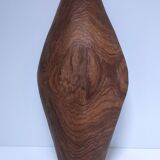 Oblong cut solid wood carved monoxyl