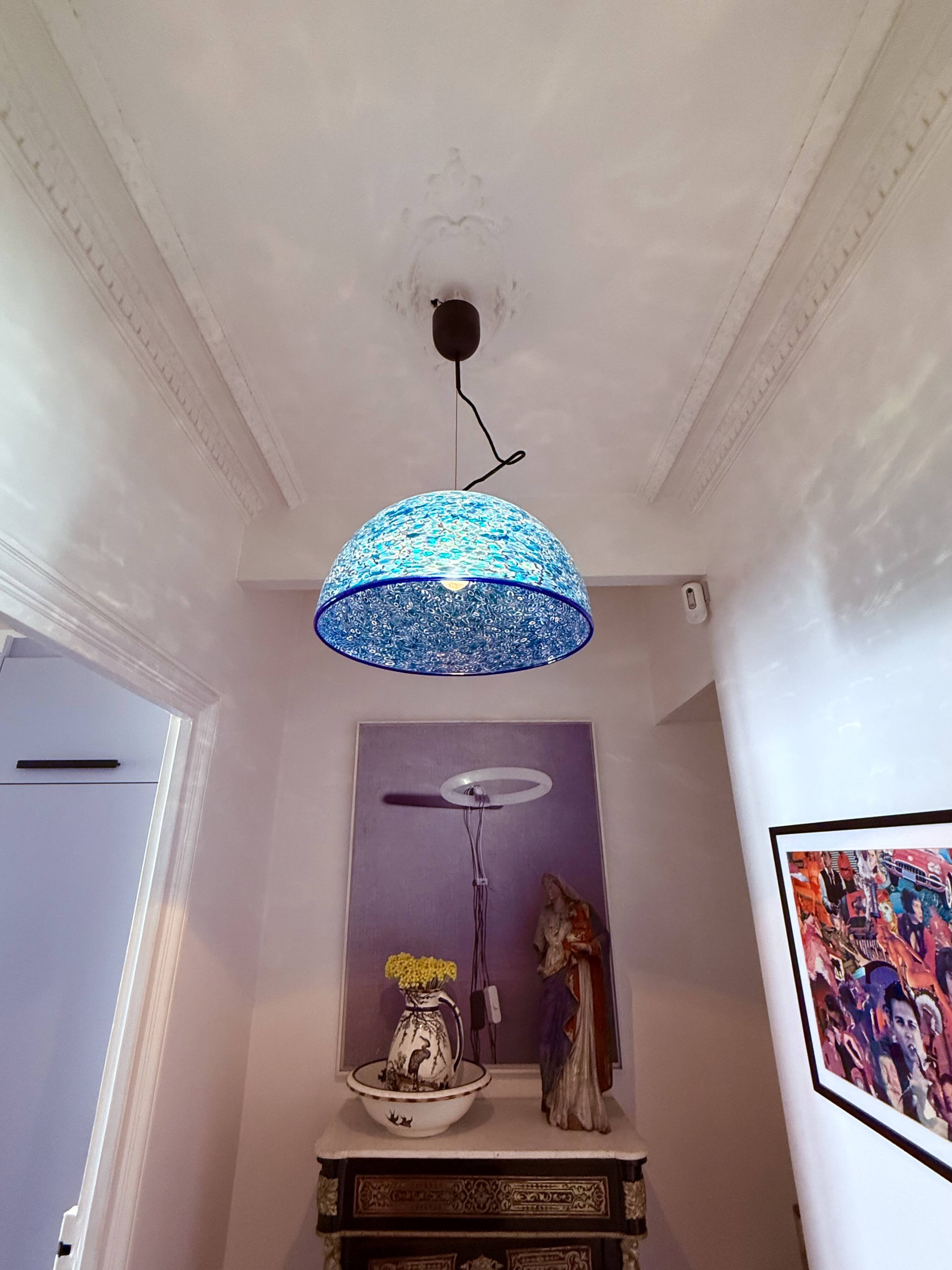 "Neverrino" suspension by Gae Aulenti, Vistosi edition.