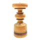 Large, turned wooden candlestick, Belgium, 1970s.