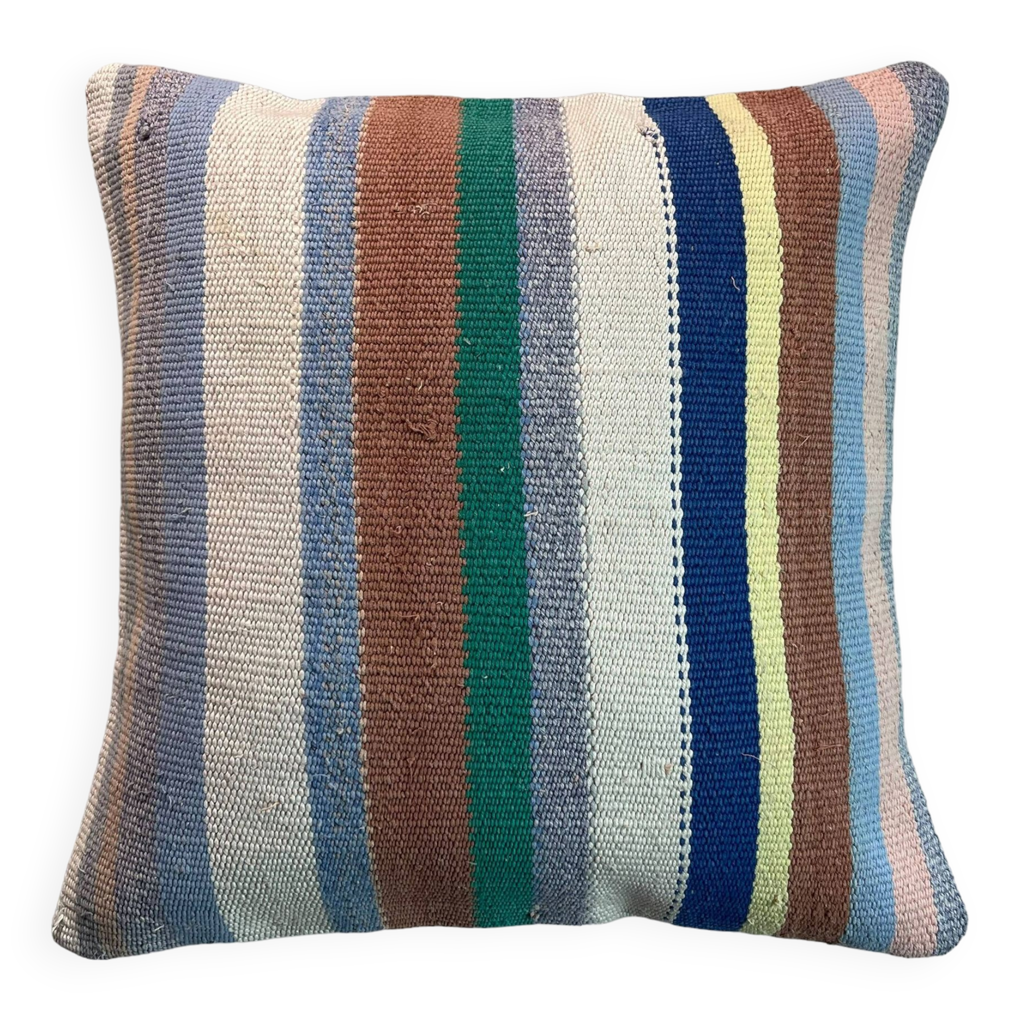 VINTAGE TURKISH KILIM CUSHION COVER , 45 X 45 CM