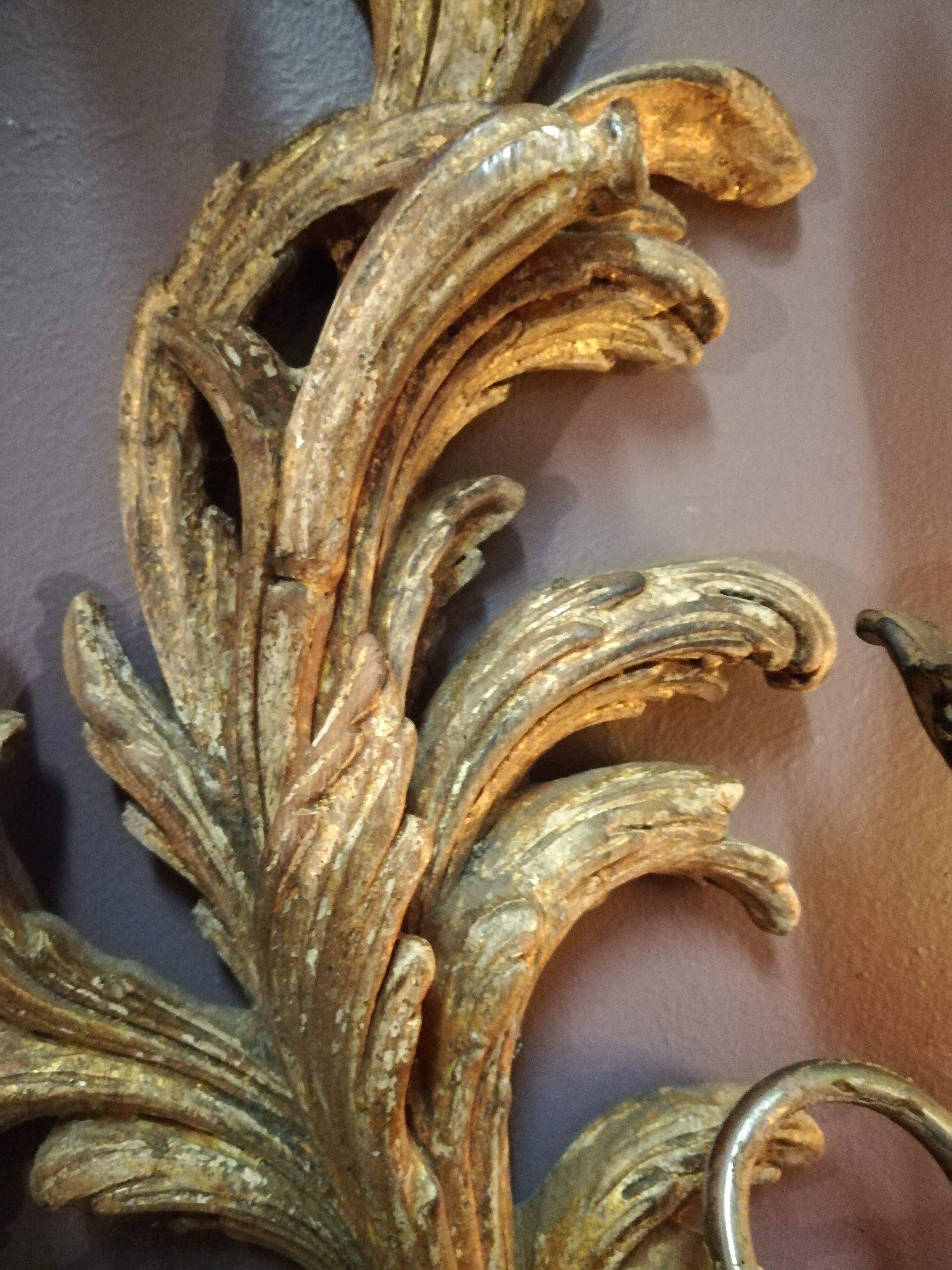 Great pair of style Louis XV Golden wood