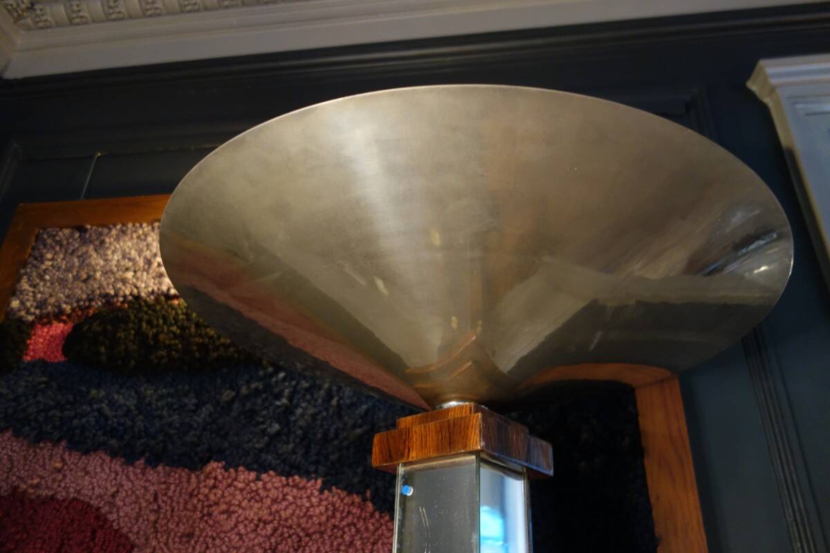 Large Art Deco Macassar Ebony Floor Lamp / Stand, circa 1930