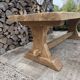 Monastery table, solid oak, 220cm.