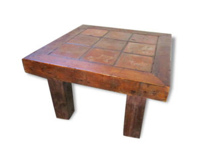 Rustic coffee table terracotta / terracotta coffee table
