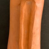 Signed terracotta pitcher or vase