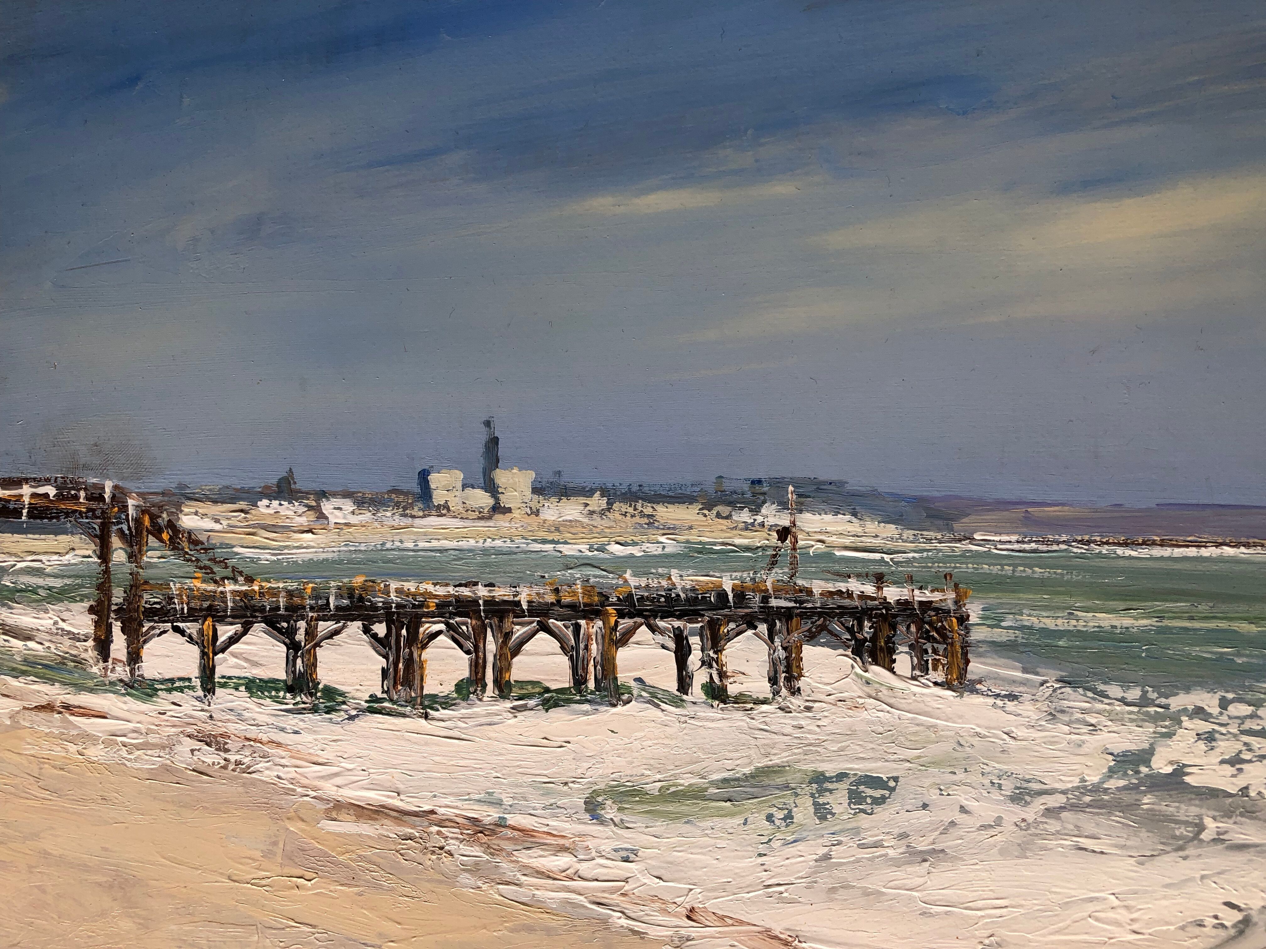 Table: Oil on canvas Escapade at Saint Adresse