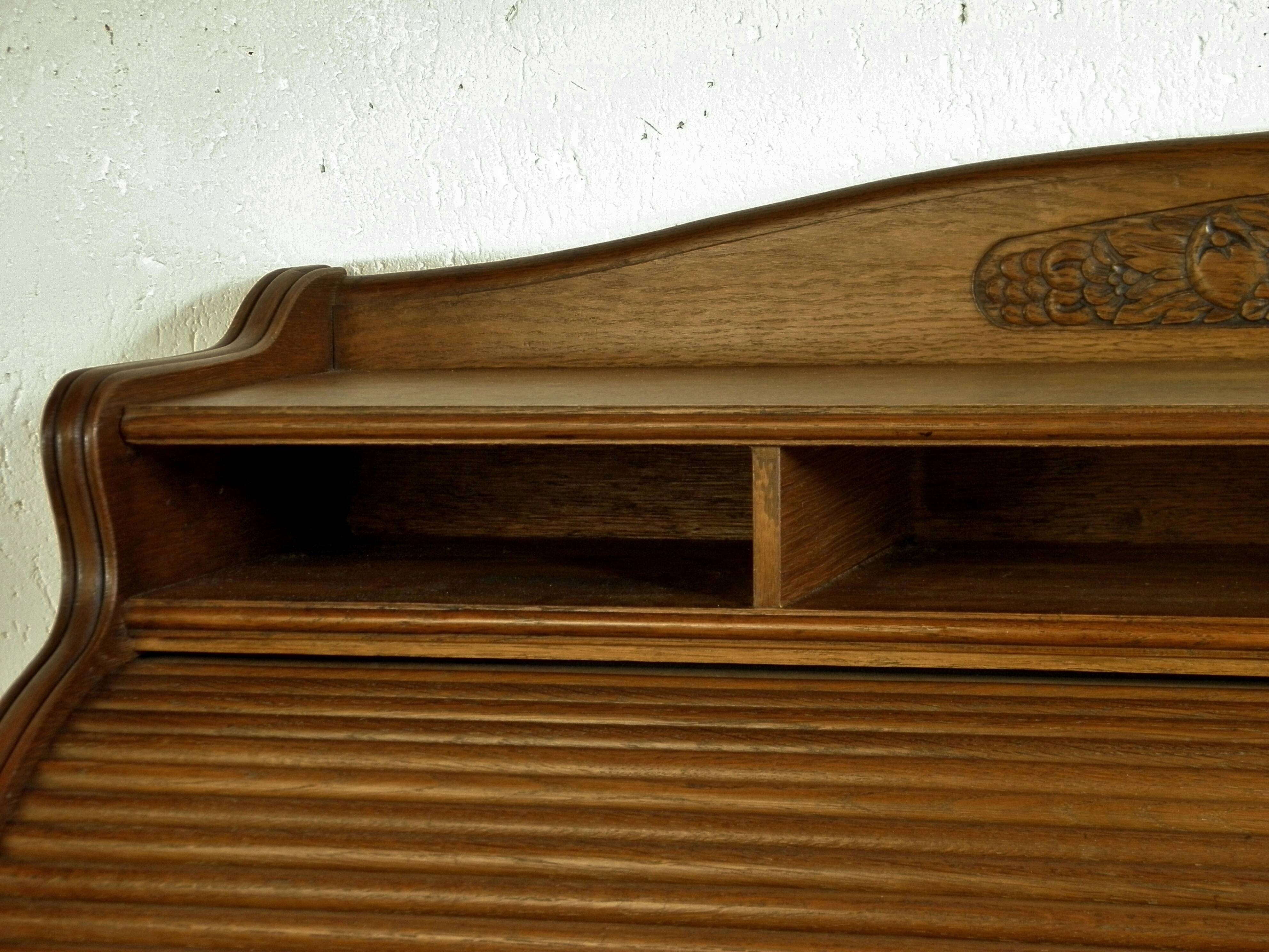 Art deco cylindrical desk