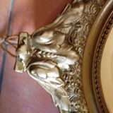 Antique oval mirror