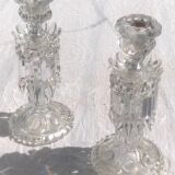 Pair of Baccarat crystal candlesticks