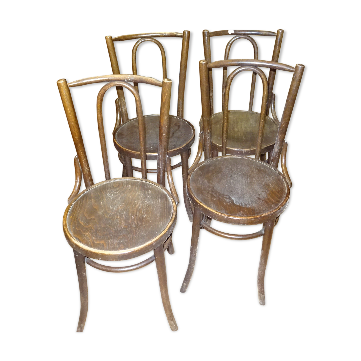 4 solid bistro chairs