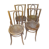 4 solid bistro chairs