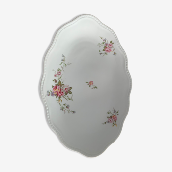 Plat ovale porcelaine de Limoges Lafarge
