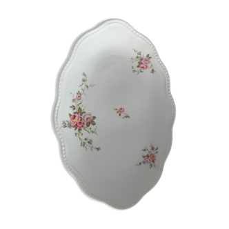 Plat ovale porcelaine de Limoges Lafarge