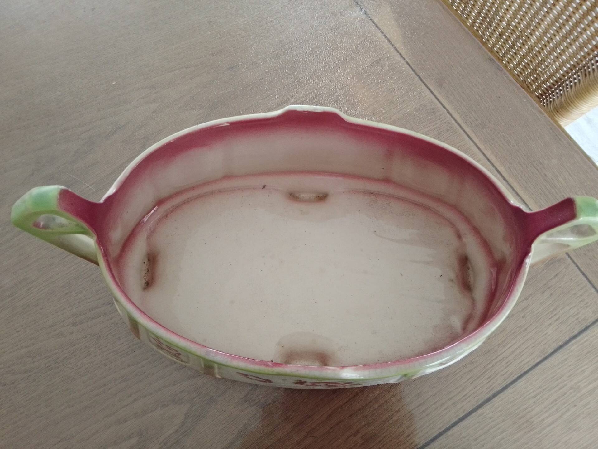 Antique faience jardinière