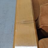 Club chairs Hugues Chevalier sycamore and suede