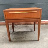 Scandinavian teak bedside table