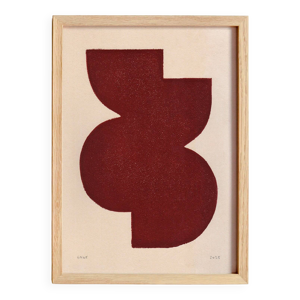 Peinture abstraite sur - rouge