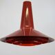 Dark red space age ceiling lamps by Bent Karlby for A. Schroder Kemi  -70's