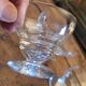 4 pressed glass cups – France – 1950s–1960s