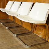 Set of 4 hull chairs - chrome Roche-Bobois & Edmonds Alt 1970