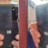 Large vintage teak triptych mirror