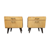 Pair of vintage 1960's bedside tables