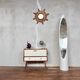 Mini sideboard TV cabinet end of Scandinavian vintage sofa