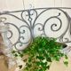 Old cast iron pediment door grille