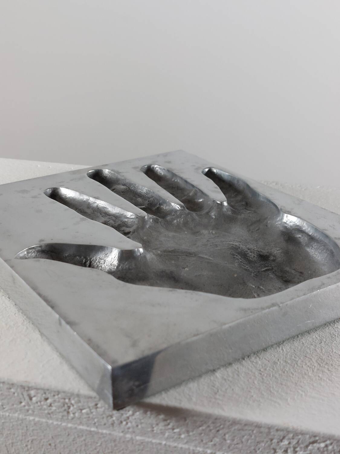 Aluminium sculpture of the protophotographic artwork by Ron Adzak.