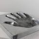 Sculpture en aluminium d'œuvre d'art protophotographique de Ron Adzak