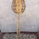 1950s Rattan Floor Lamp in the Style of Louis Sognot, France