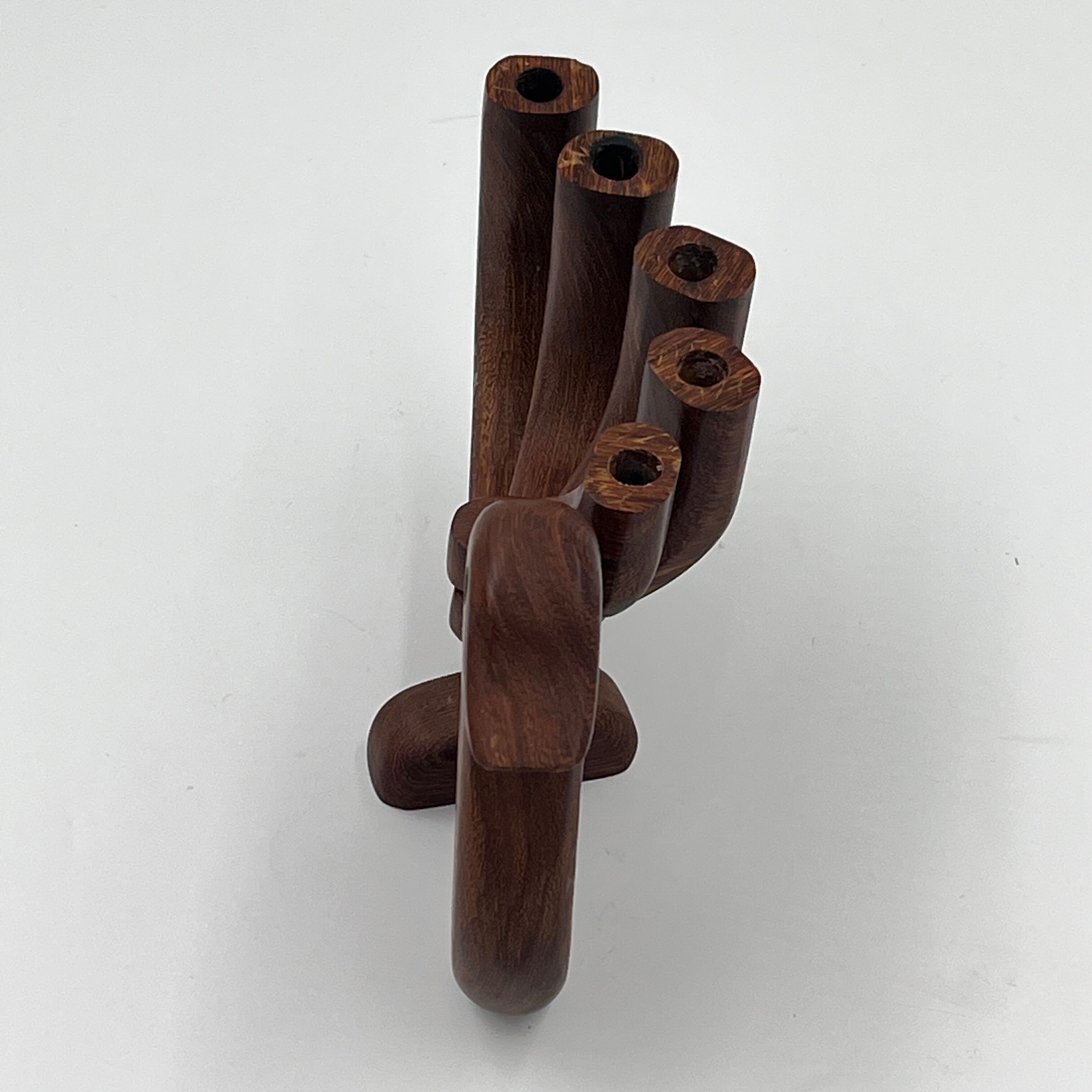 Scandinavian wooden candle holder