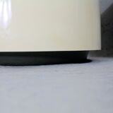 Important cylindrical planter in cream lacquered fiberglass, circa 1970