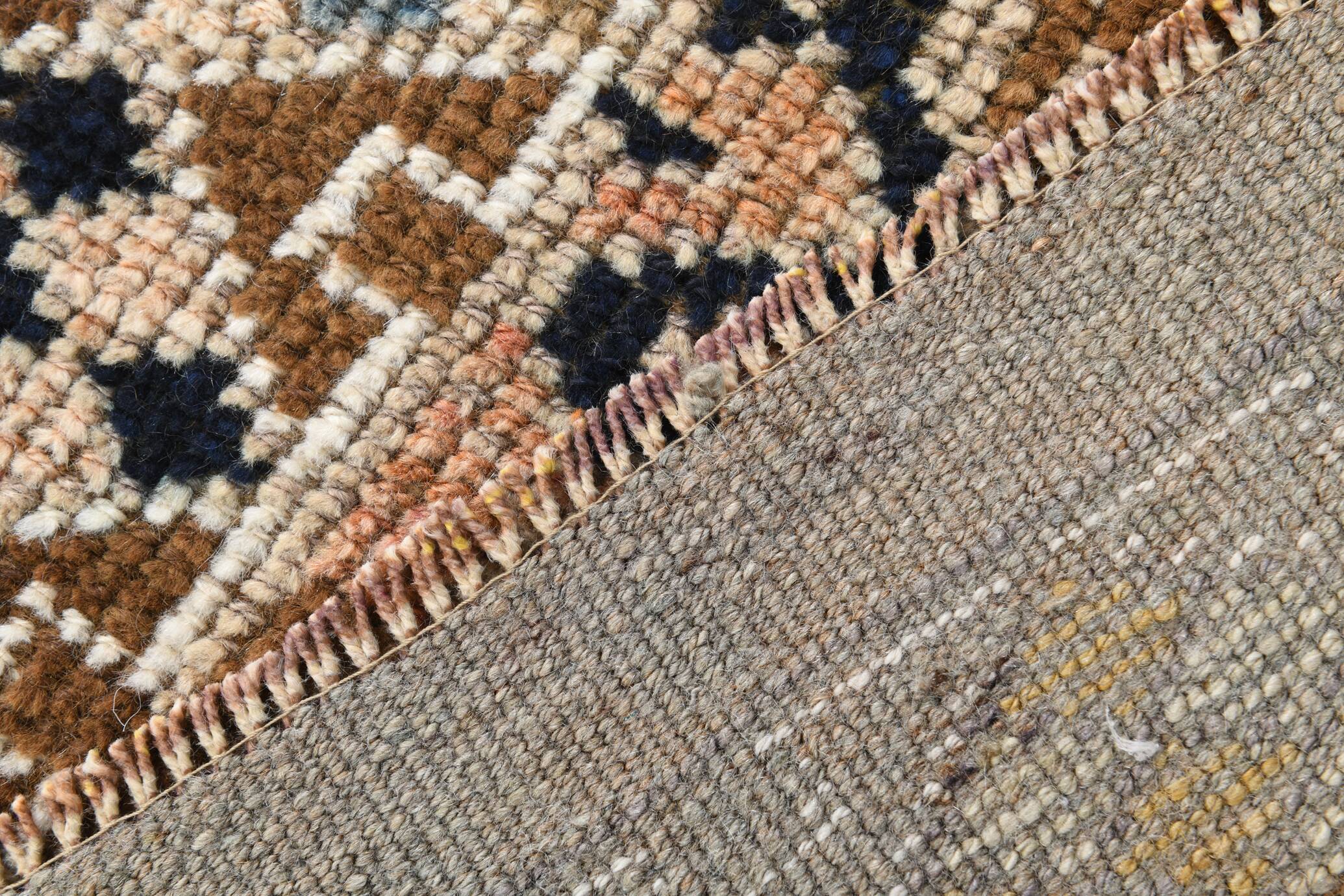 3x10 blue & brown persian runner rug, 91x295cm sk 18084 free shipping