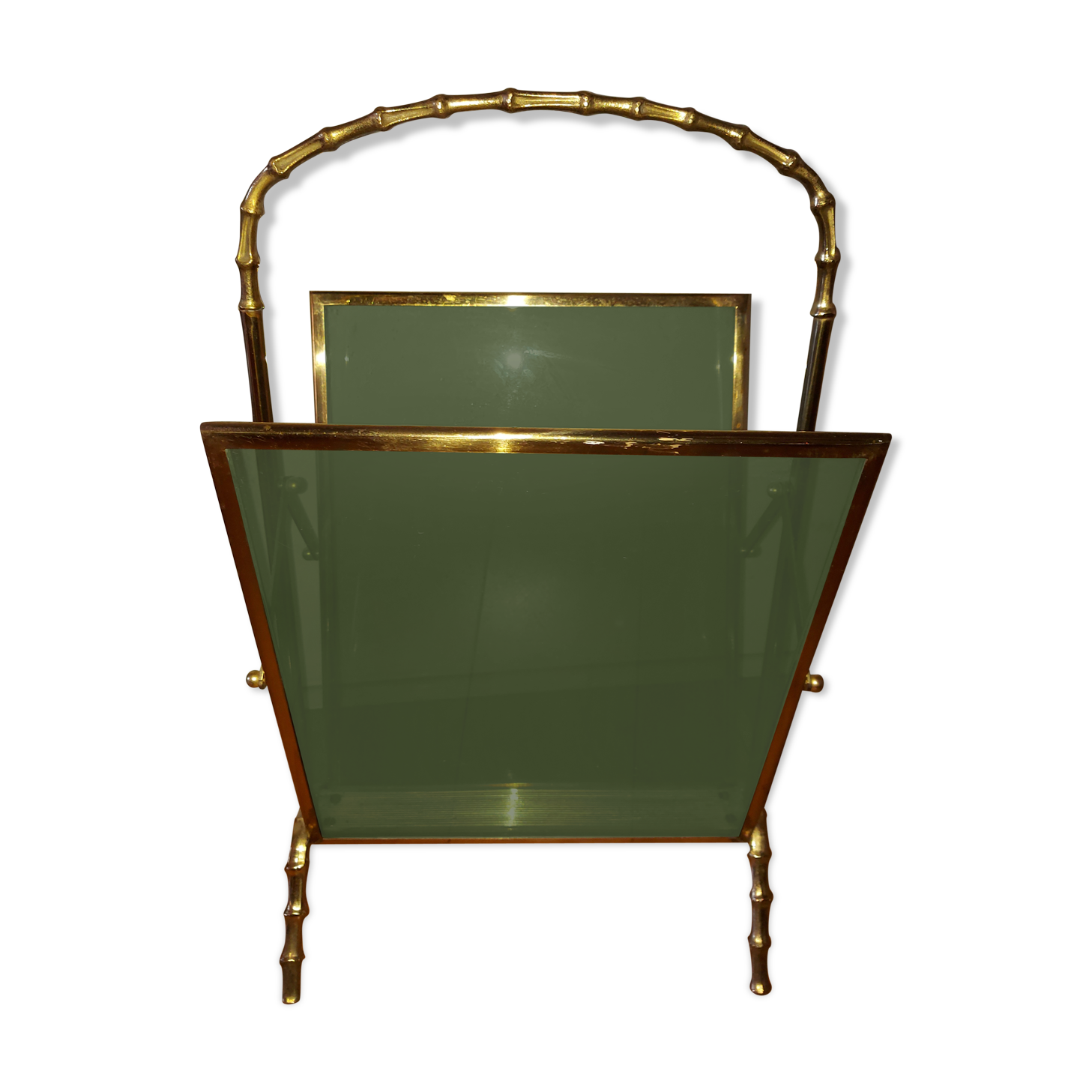 Brass magazine rack