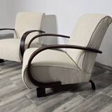 Art Deco Armchairs by Jindřich Halabala, 1950s, Set of 2