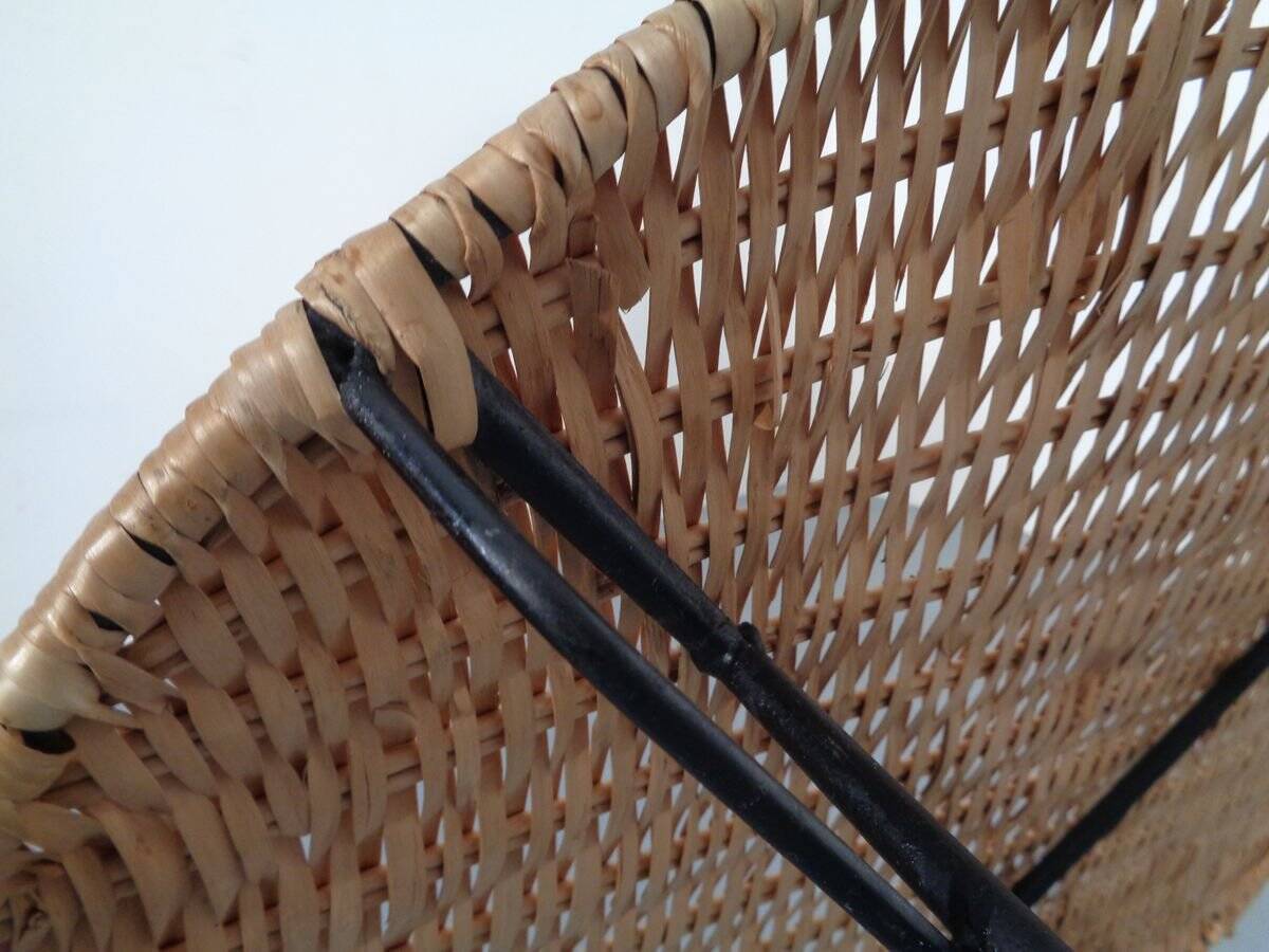 Italian String Basket Coffee Table, 1950s