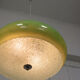 Italian mid-century green glass pendant lamp