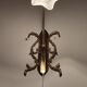 Bronze Modernist wall lamp. Spain, 1930s.