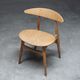 Set of 3 Chairs CH33 Hans Wagner, Carl Hansen & Søn, 1950s, Denmark