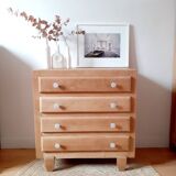 Commode chêne massif fifties